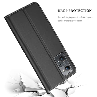 Realme GT 2 / GT Neo 2 lommebokdeksel etui (svart)