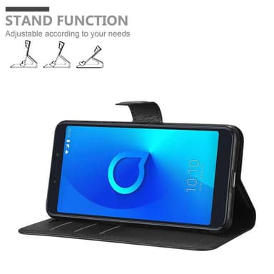 Alcatel 3C Deksel Etui Case (svart)
