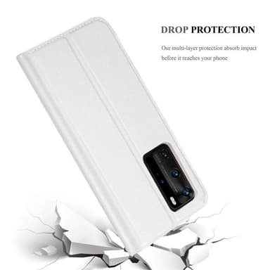 Huawei P40 PRO / P40 PRO+ lommebokdeksel etui (sølv)