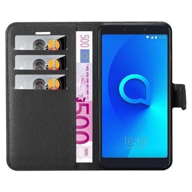 Alcatel 3C Deksel Etui Case (svart)
