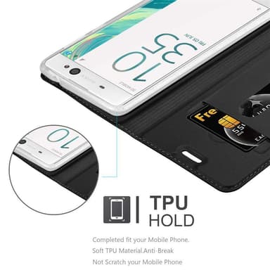 Sony Xperia XA ULTRA lommebokdeksel etui (svart)