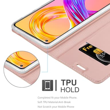 Realme 8 4G / 8 PRO lommebokdeksel etui (rosa)