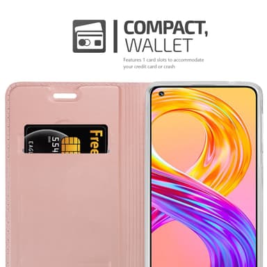 Realme 8 4G / 8 PRO lommebokdeksel etui (rosa)