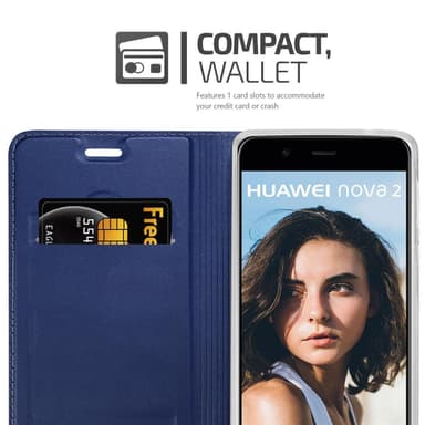 Huawei NOVA 2 lommebokdeksel etui (blå)