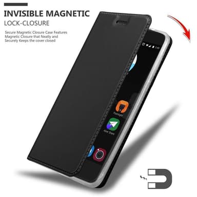 ZTE Blade V7 lommebokdeksel etui (svart)