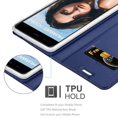 Huawei NOVA 2 lommebokdeksel etui (blå)