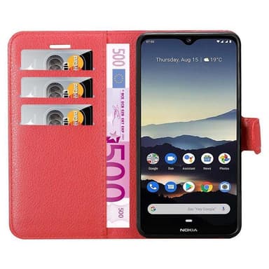 Nokia 7.2 Deksel Etui Case (rød)
