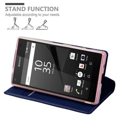Sony Xperia Z5 COMPACT lommebokdeksel etui (blå)