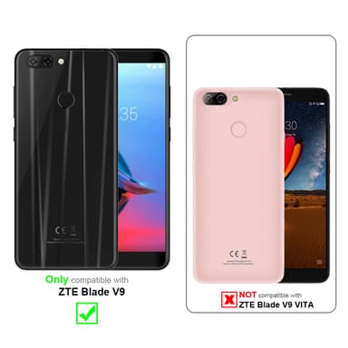 ZTE Blade V9 lommebokdeksel etui (sølv)