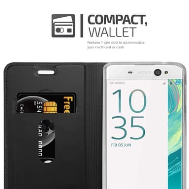 Sony Xperia XA ULTRA lommebokdeksel etui (svart)