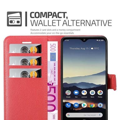 Nokia 7.2 Deksel Etui Case (rød)