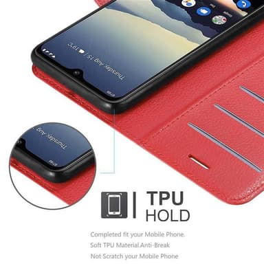 Nokia 7.2 Deksel Etui Case (rød)