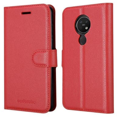Nokia 7.2 Deksel Etui Case (rød)