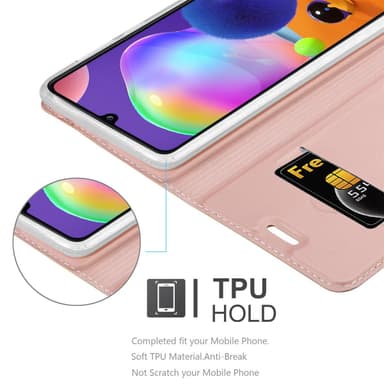 Samsung Galaxy A31 lommebokdeksel etui (rosa)