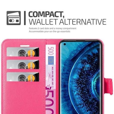 Oppo FIND X2 Deksel Etui Case (rosa)