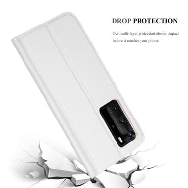 Huawei P40 PRO / P40 PRO+ lommebokdeksel etui (sølv)