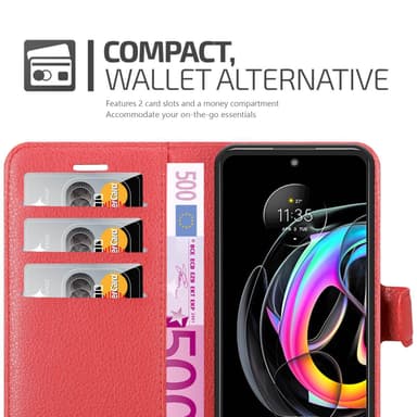 Motorola EDGE 20 LITE / FUSION Deksel Etui Case (rød)