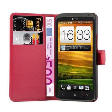 HTC ONE X / X+ Deksel Etui Case (rød)