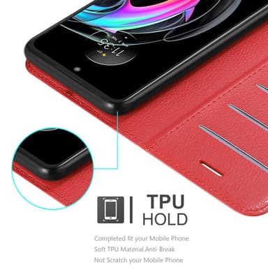 Motorola EDGE 20 LITE / FUSION Deksel Etui Case (rød)