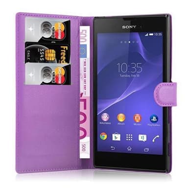 Sony Xperia T3 Deksel Etui Case (lilla)