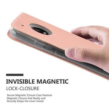 Motorola MOTO G5 PLUS lommebokdeksel etui (rosa)