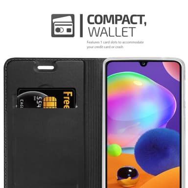 Samsung Galaxy A31 lommebokdeksel etui (svart)
