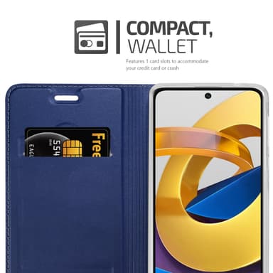 Xiaomi POCO M4 PRO 5G lommebokdeksel etui (blå)