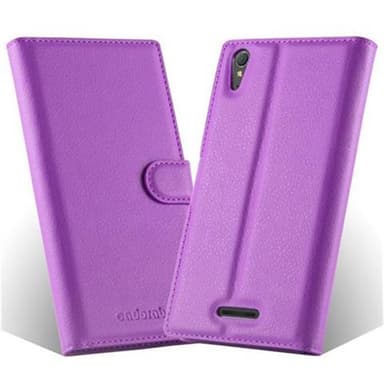 Sony Xperia T3 Deksel Etui Case (lilla)