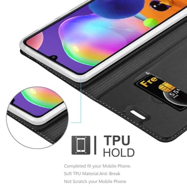 Samsung Galaxy A31 lommebokdeksel etui (svart)