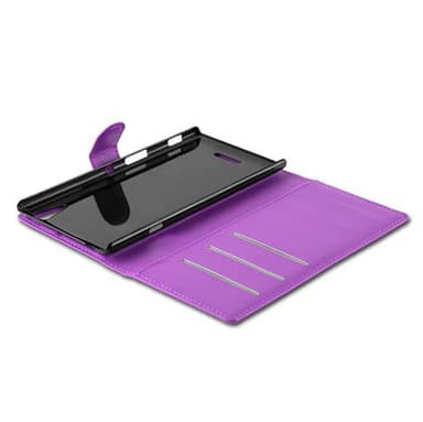 Sony Xperia T3 Deksel Etui Case (lilla)