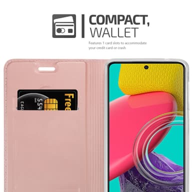 Samsung Galaxy M53 5G lommebokdeksel etui (rosa)