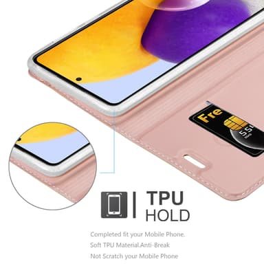 Samsung Galaxy A73 5G lommebokdeksel etui (rosa)