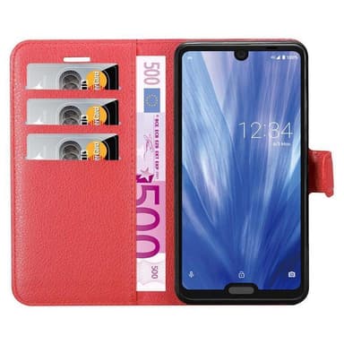 Sharp Aquos R3 Deksel Etui Case (rød)