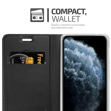 iPhone 11 PRO MAX lommebokdeksel etui (svart)