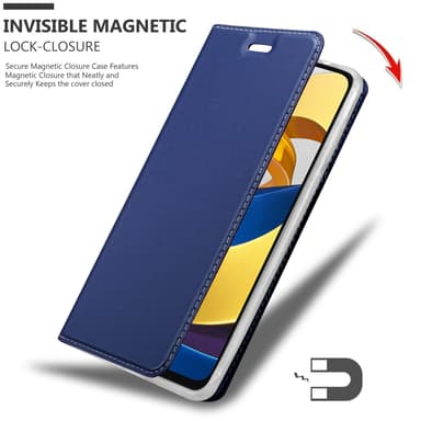 Xiaomi POCO M4 PRO 5G lommebokdeksel etui (blå)