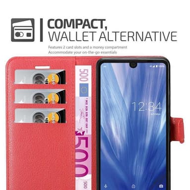 Sharp Aquos R3 Deksel Etui Case (rød)