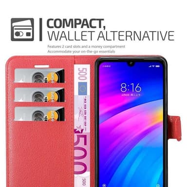 Xiaomi RedMi 7 Deksel Etui Case (rød)