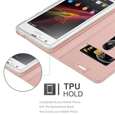 Sony Xperia SP lommebokdeksel etui (rosa)
