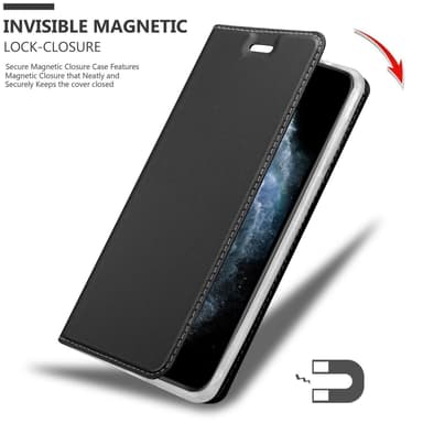 iPhone 11 PRO MAX lommebokdeksel etui (svart)