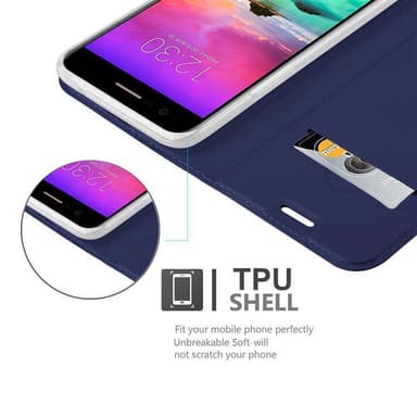 LG K10 2017 lommebokdeksel etui (blå)