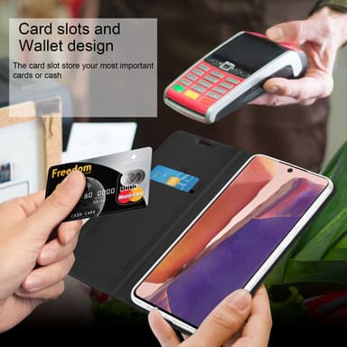 Samsung Galaxy NOTE 20 lommebokdeksel etui (svart)