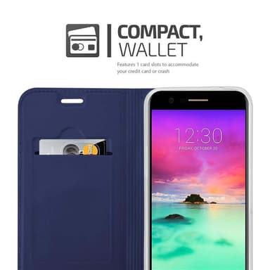 LG K10 2017 lommebokdeksel etui (blå)