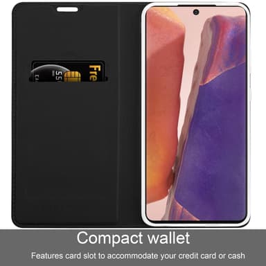 Samsung Galaxy NOTE 20 lommebokdeksel etui (svart)