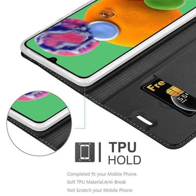 Samsung Galaxy A90 5G lommebokdeksel etui (svart)
