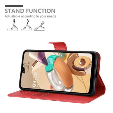 LG K41S Deksel Etui Case (rød)