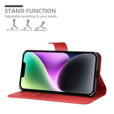 iPhone 14 Deksel Etui Case (rød)