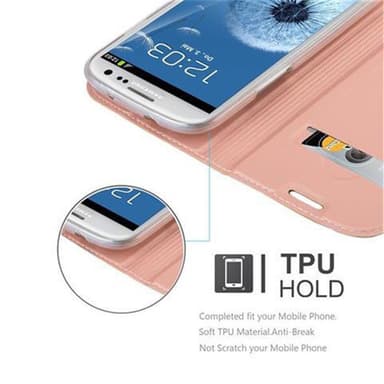 Samsung Galaxy S3 / S3 NEO lommebokdeksel etui (rosa)
