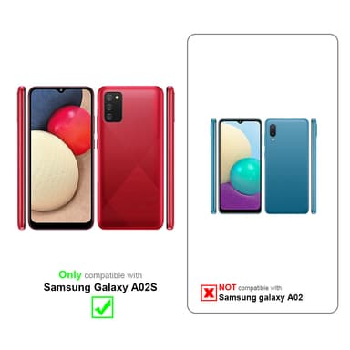 Samsung Galaxy A02s lommebokdeksel etui (svart)