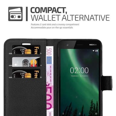 Nokia 2 2017 Deksel Etui Case (svart)