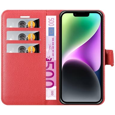 iPhone 14 Deksel Etui Case (rød)